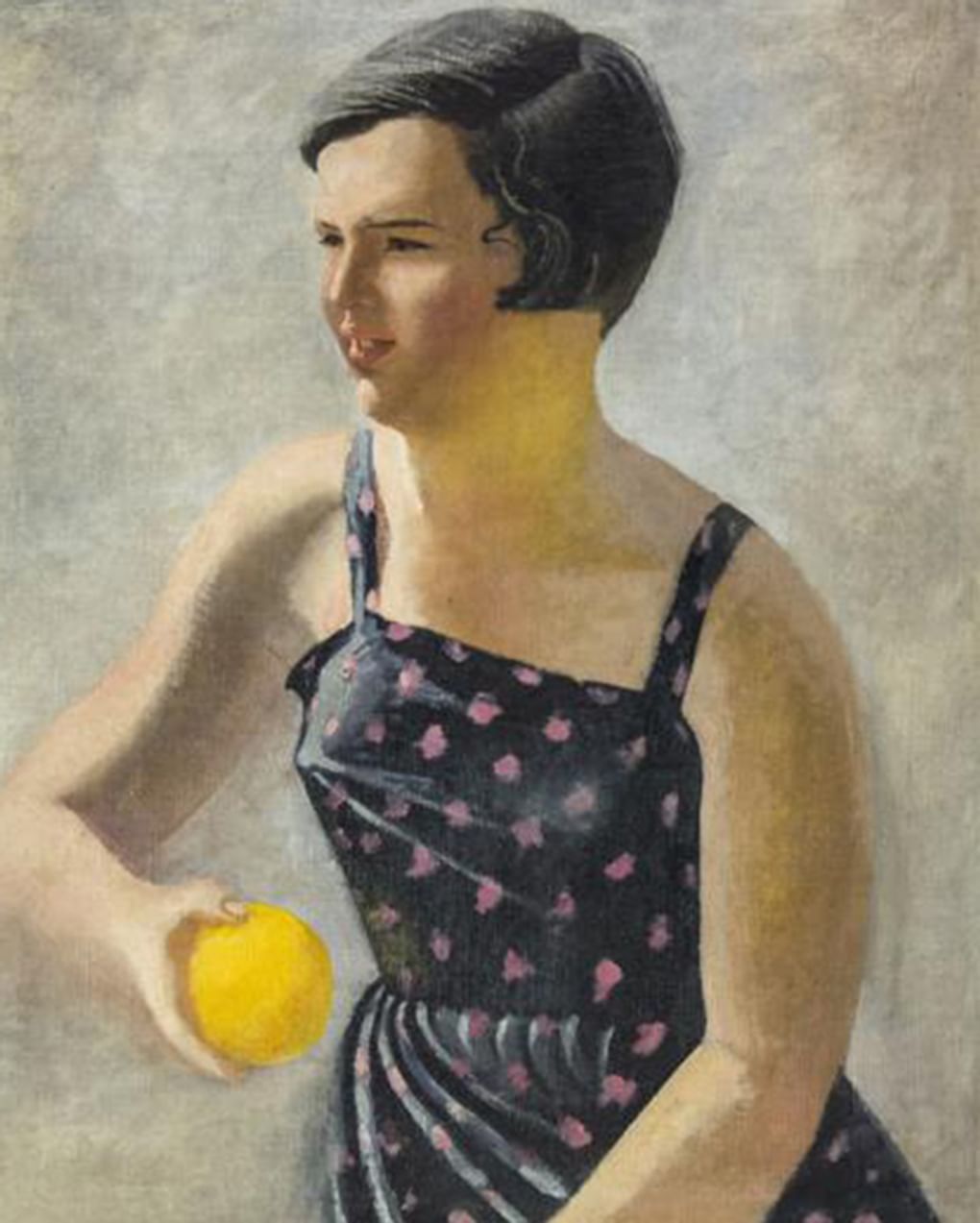 Александр Самохвалов. Девочка с апельсином (фрагмент). 1934–1935. Государственный художественный музей Алтайского края, Барнаул